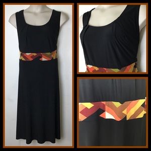 Perceptions Sleeveless Black Spring Dress Size 20